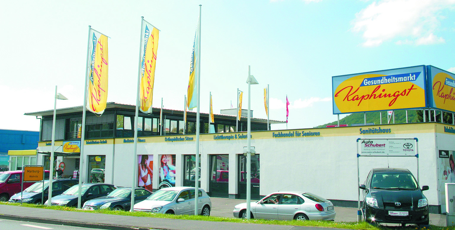 Der erste Gesundheitsmarkt Kaphingst in Marburg im Jahr 2000