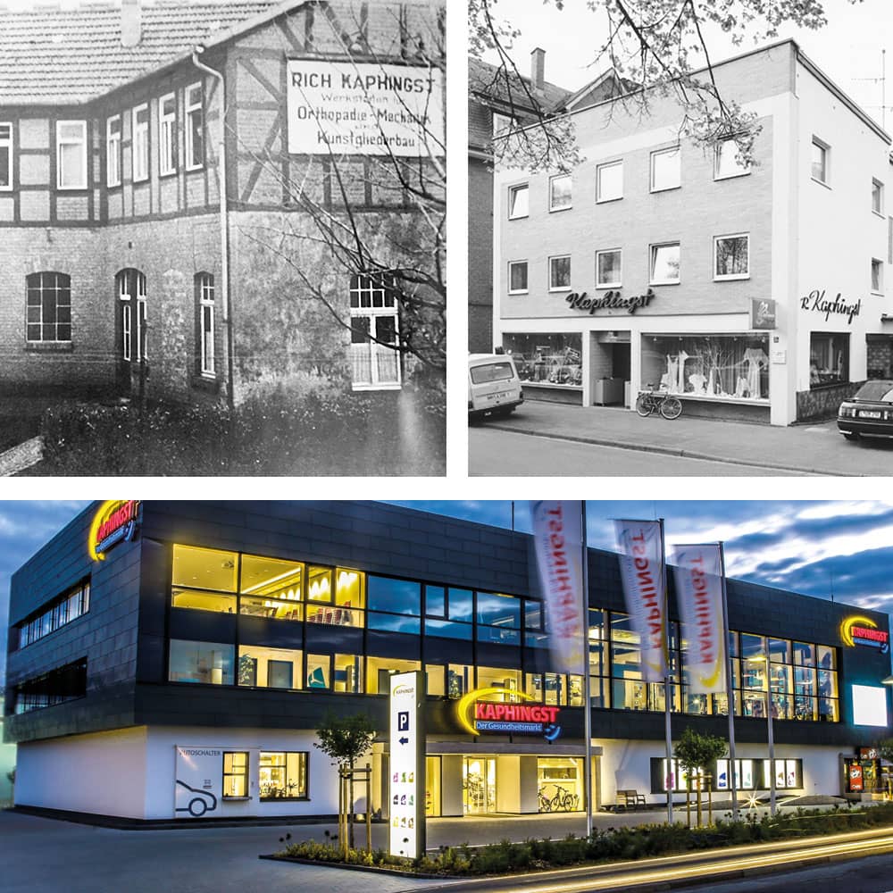 Die KAPHINGST® Filialen im Wandel der Zeit