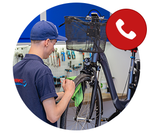 Nehmen Sie telefonisch Kontakt mit unserer E-Bike Werkstatt auf